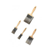Trade Shop - Set 4 Pennelli Pennellesse Misure 1"/ 1,5"/ 2"/ 2,5" Per Vernici Ad Acqua E Idropitture Solventi -