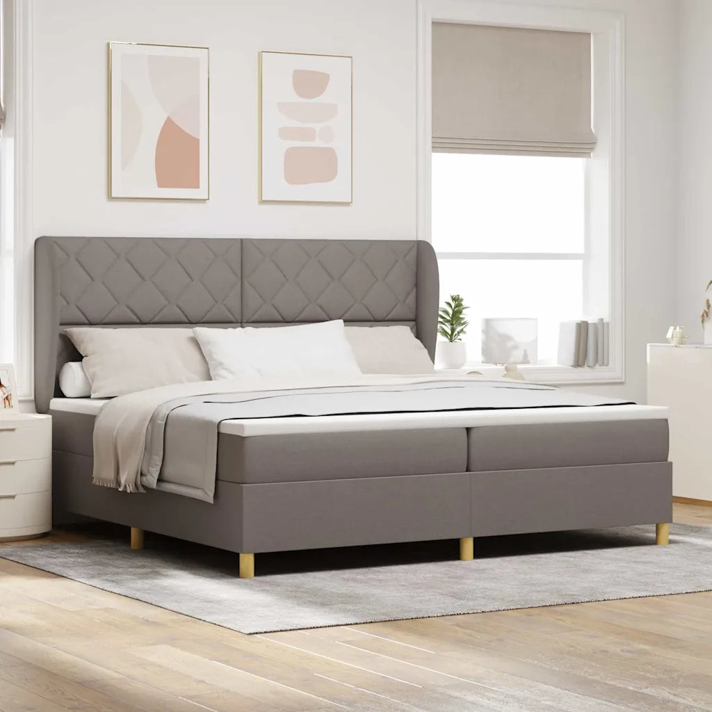 Letto a molle con materasso Talpa 200 x 200 cm Tessuto 3340841