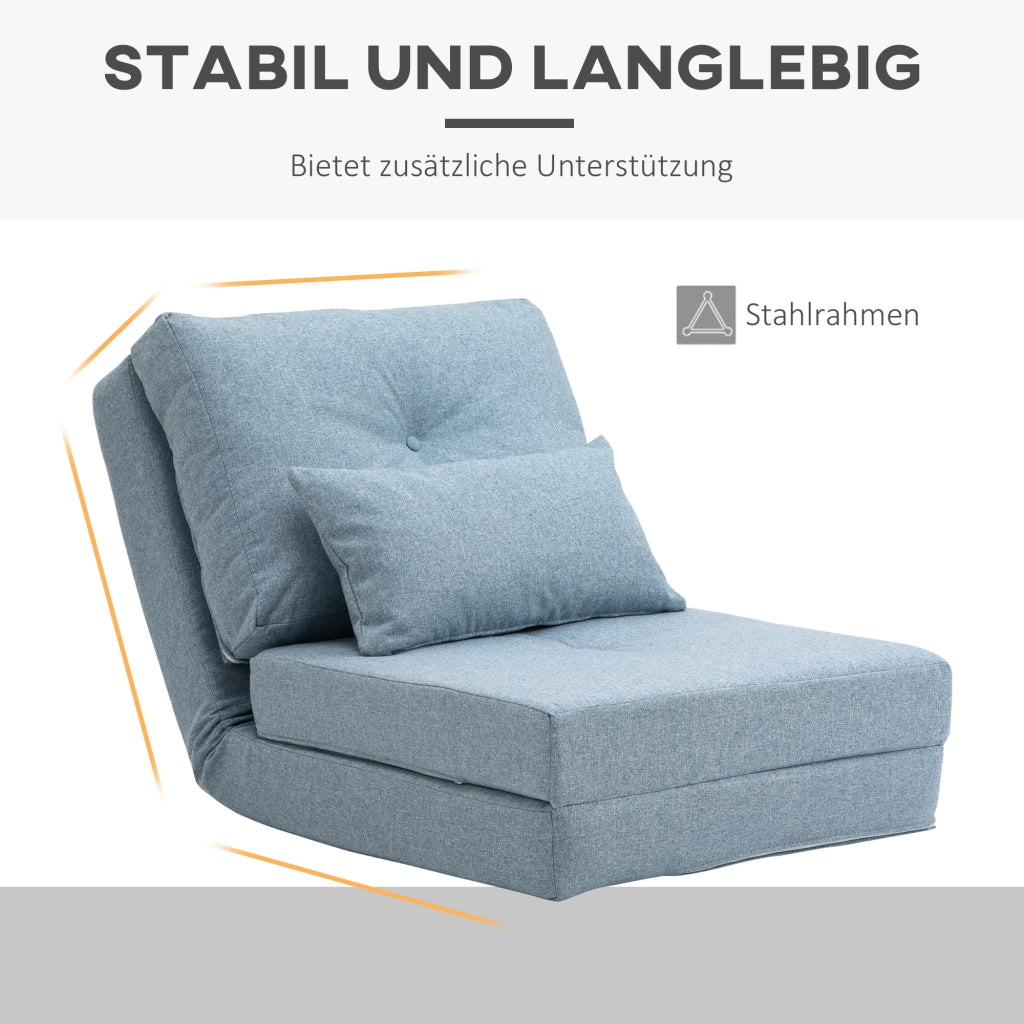 Letto a castello con materasso ¨C Minimal ¨C 60x80x56 cm, blu