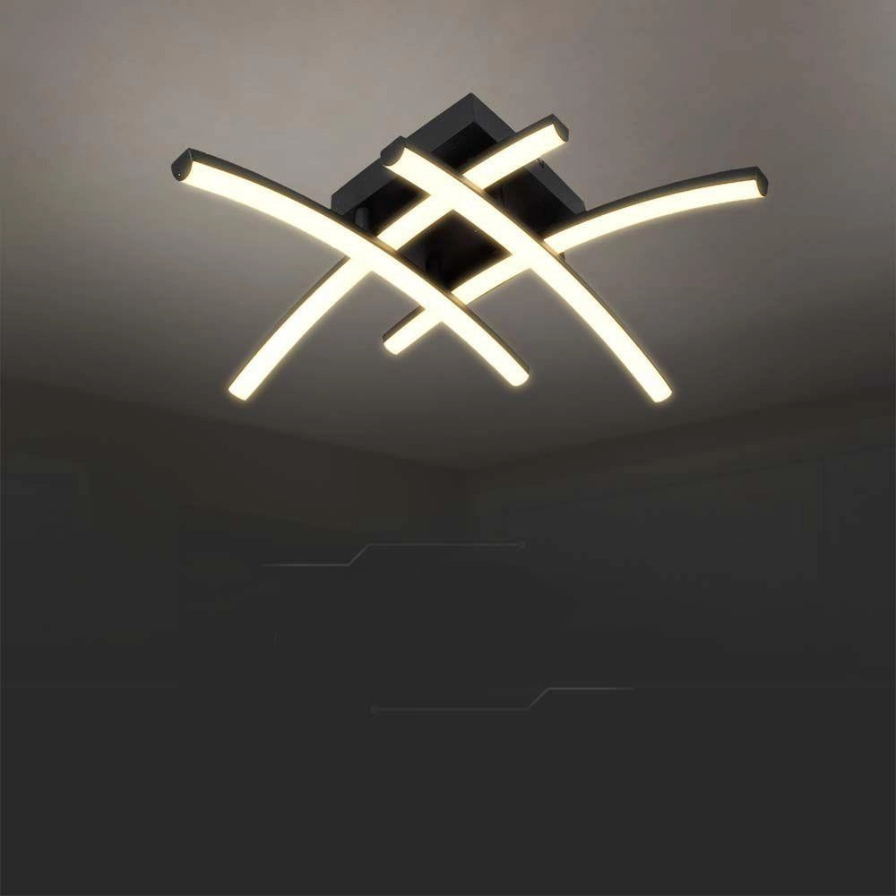 Plafoniera LED 24W nera 44,5cm 3000K V-TAC VT-7790