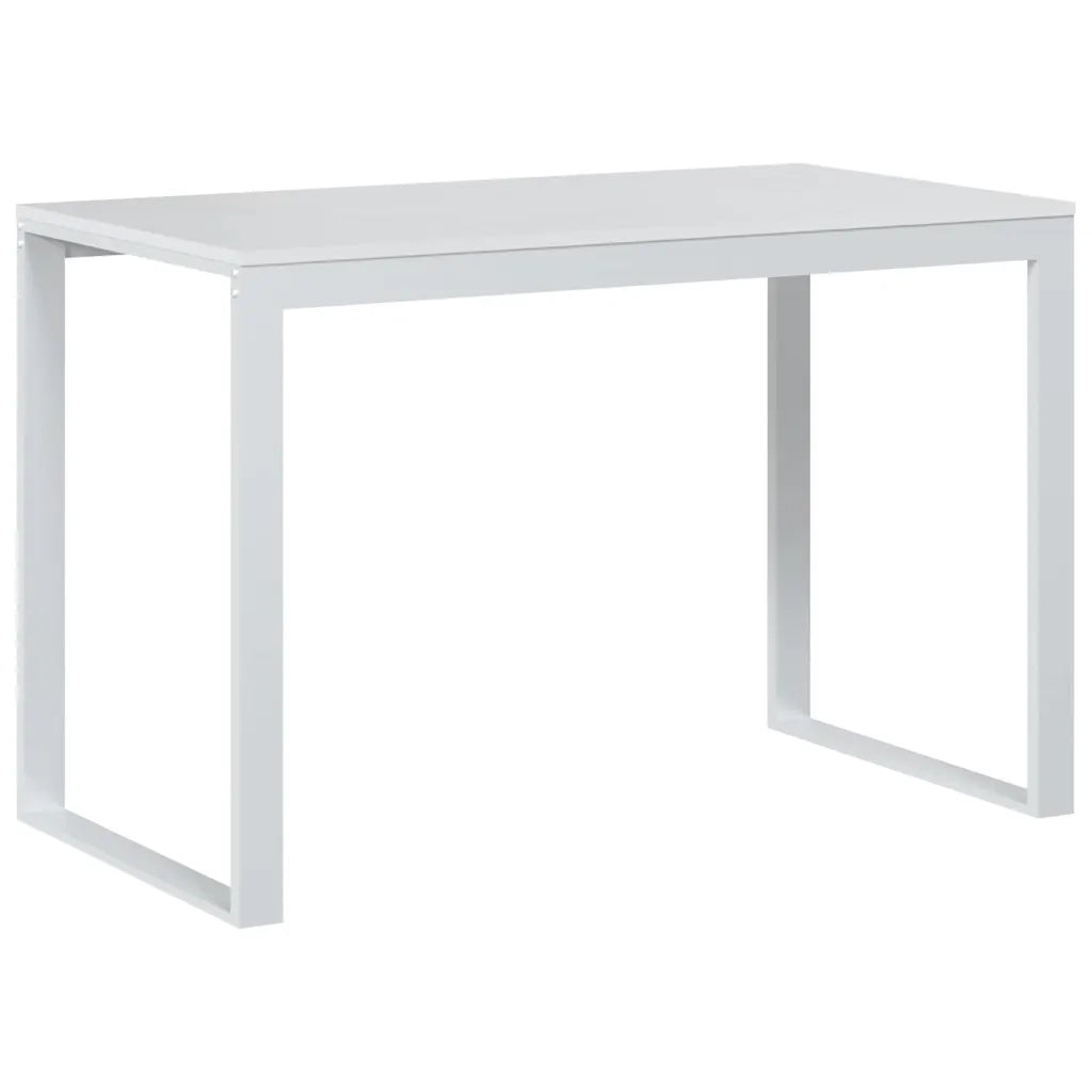 Scrivania per Computer Bianca 110x60x73 cm in Legno Multistrato 30197