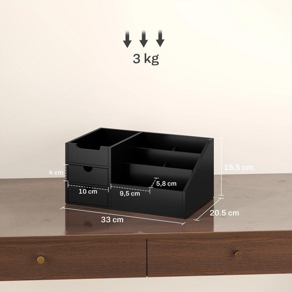 Scrivania con Cassetti ¨C Zephmum ¨C Nero Bamb¨´ 90x50x
