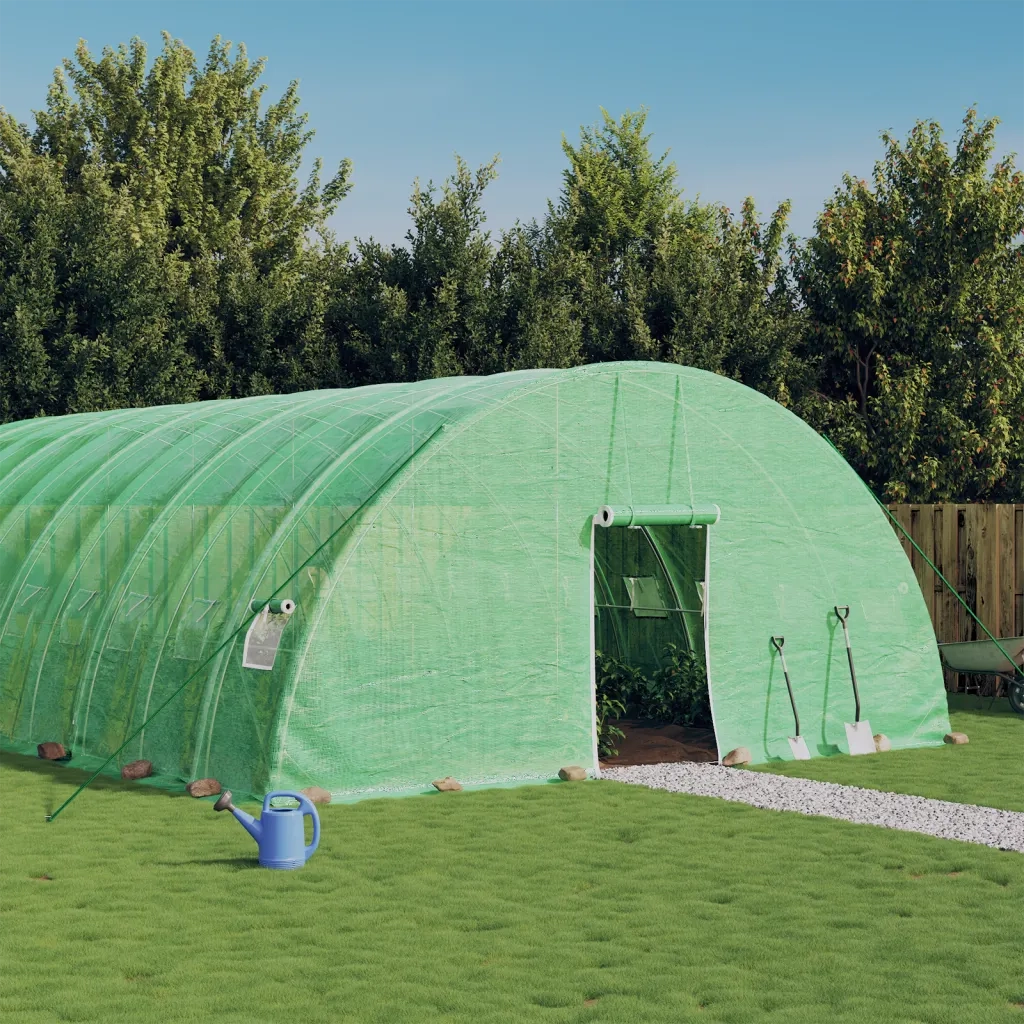 Serra con Telaio in Acciaio Verde 60 m² 10x6x2,85 m 3188108