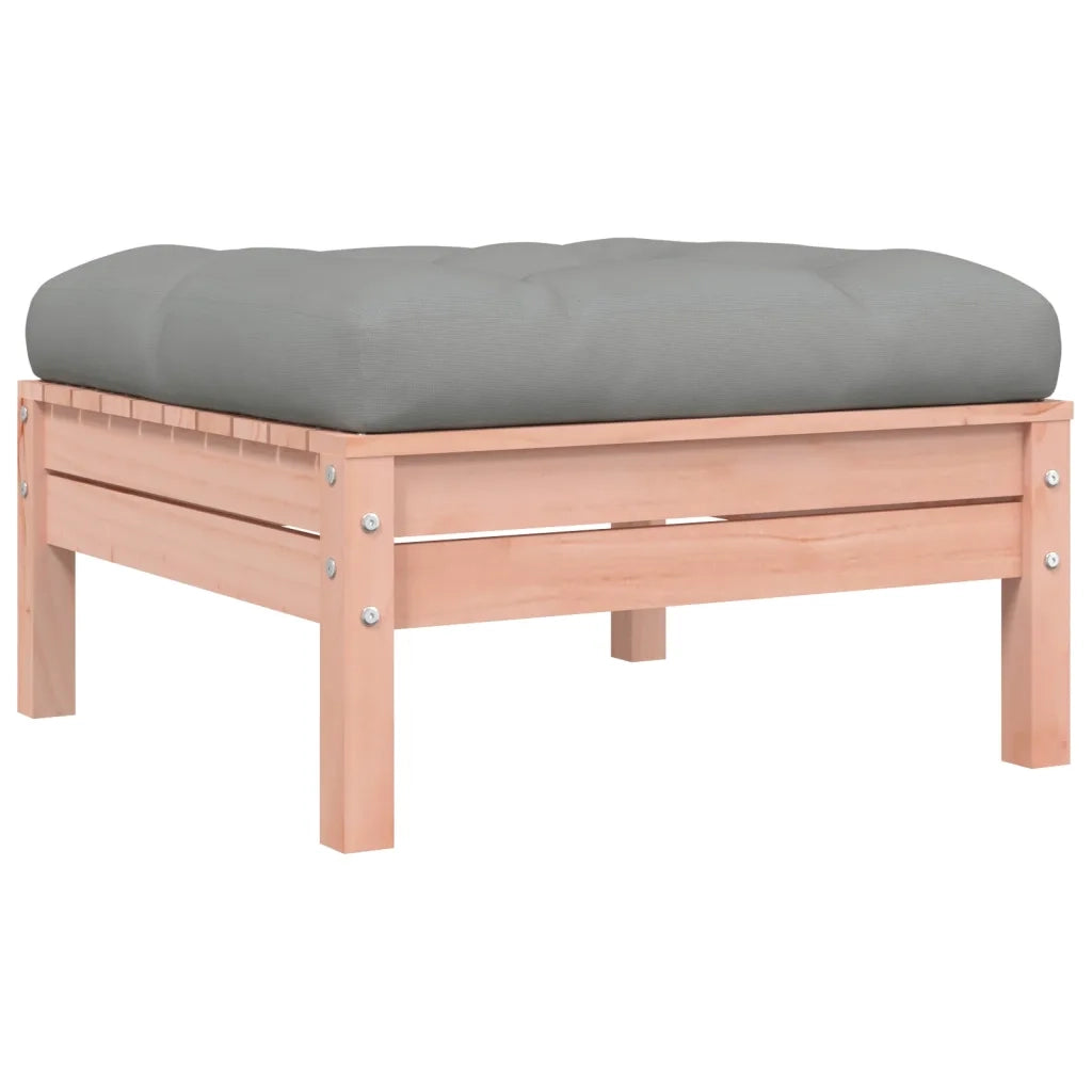 Set Divani Giardino 4 pz Cuscini Legno Massello Abete Douglas
