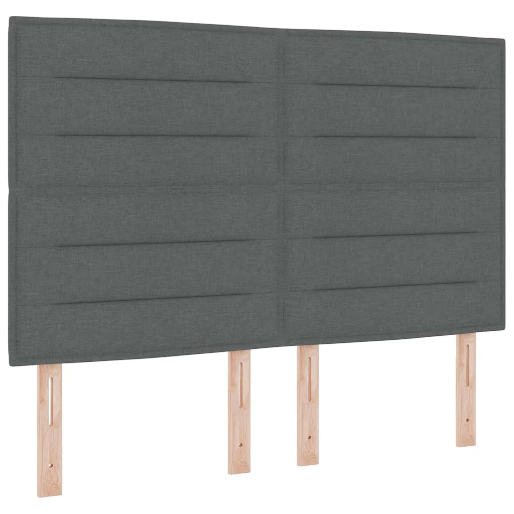 Testiera Grigio scuro 160 cm Tessuto 3337692