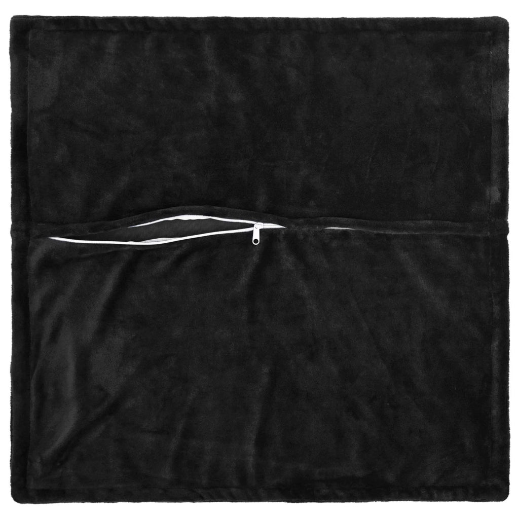 Federa 12 pcs HOUTEN Nero 45 x 45 cm Flanella 918879