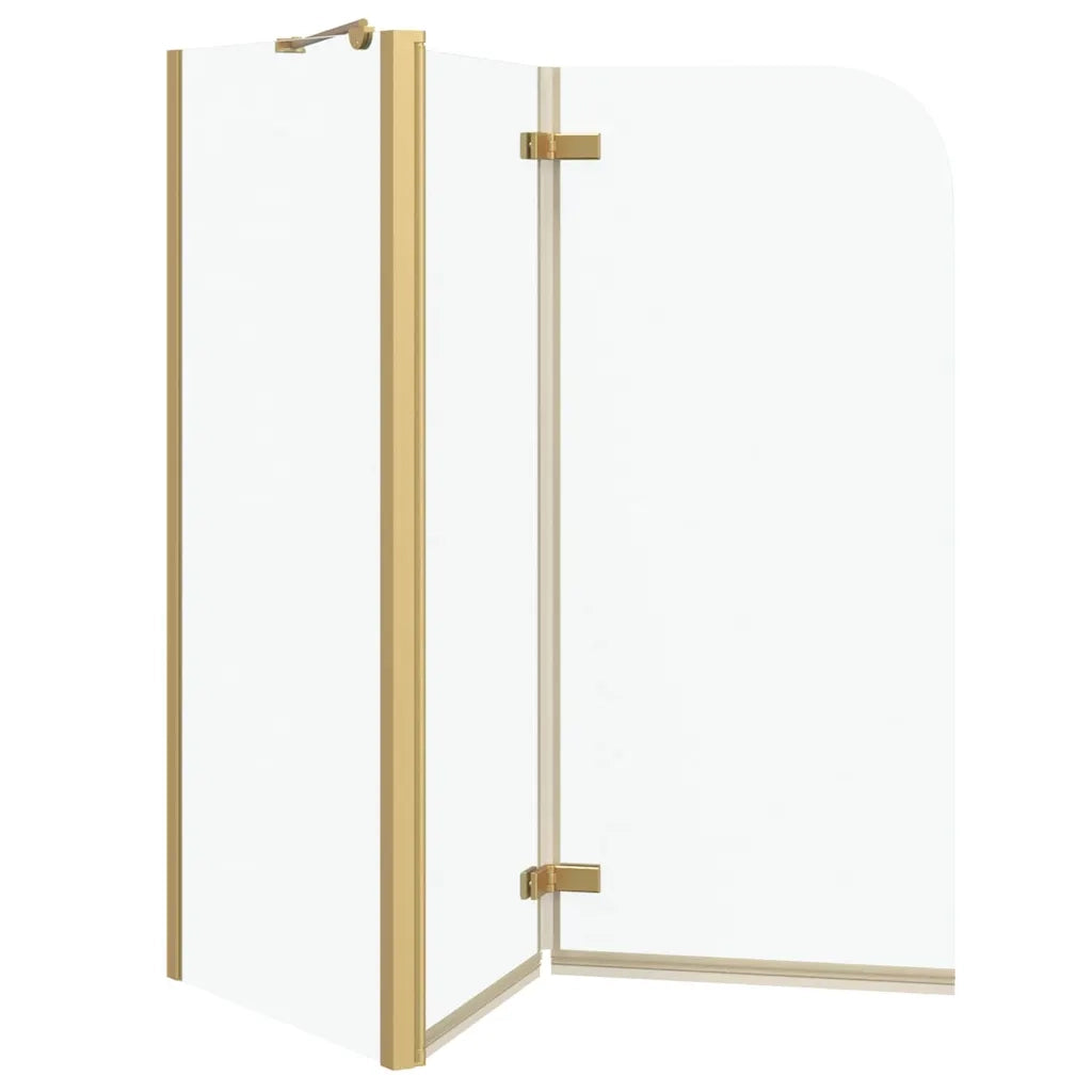 Involucro Doccia Oro 120 x 68 x 130 cm Vetro ESG e Alluminio CFW1017139