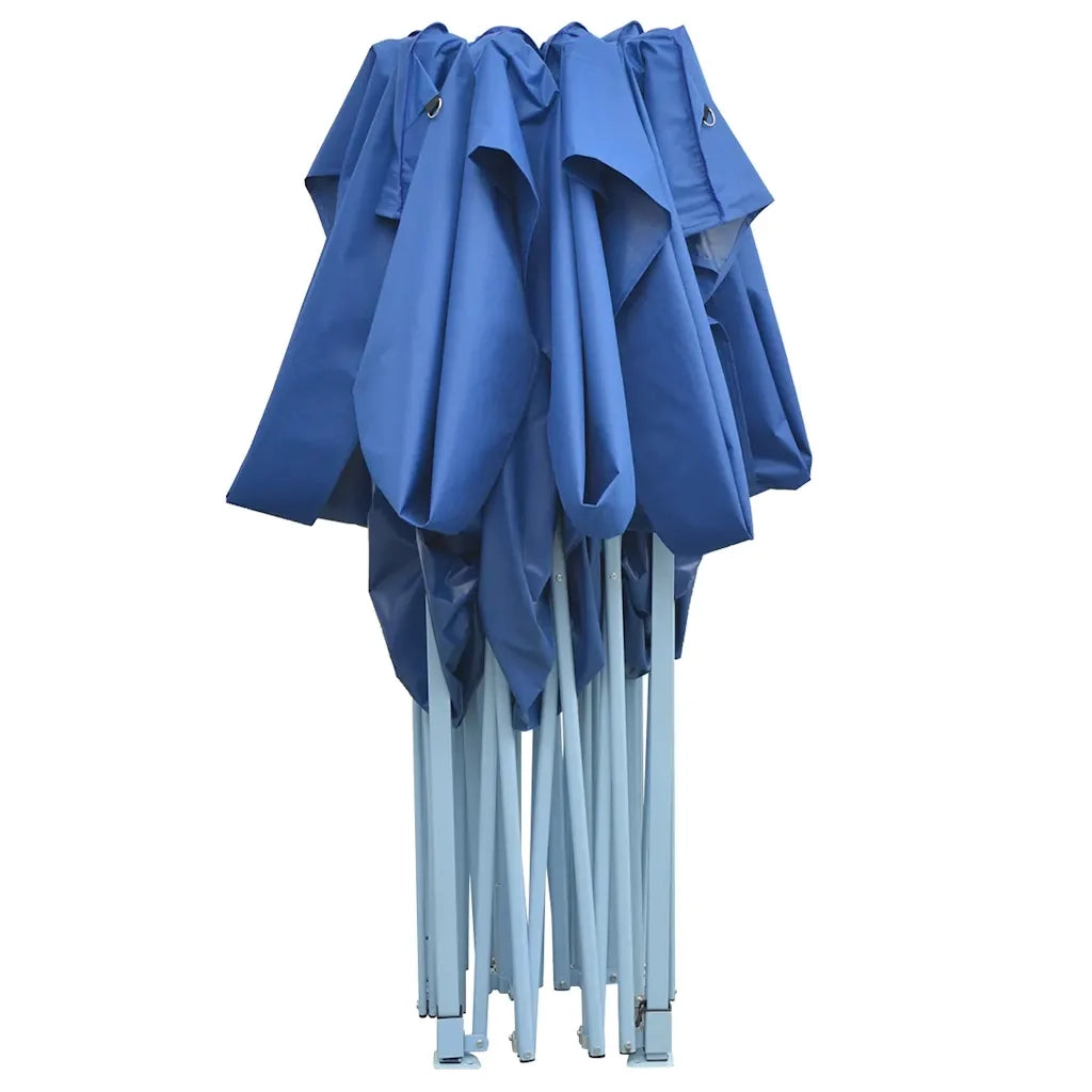 Gazebo | Pergolato Professionale Pieghevole 3x4m Acciaio Blu