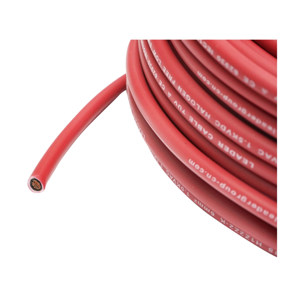 Cavo per pannello solare 4mmx50m rosso, connettori MC4 1,5KV, H1Z2Z2-K Breckner Germany