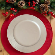 MA MAISON SOTTOPIATTO GLOSSY COLORE SILVER NATALE - DIAMETRO 33 CM