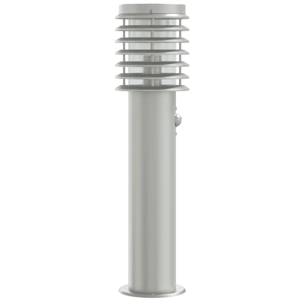 Lampada da Terra per Esterni Sensore Argento 60 cm in Acciaio 4006365