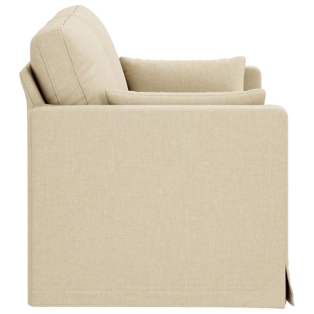 Divano Crema 139 x 78 x 80 cm Tessuto 42024360