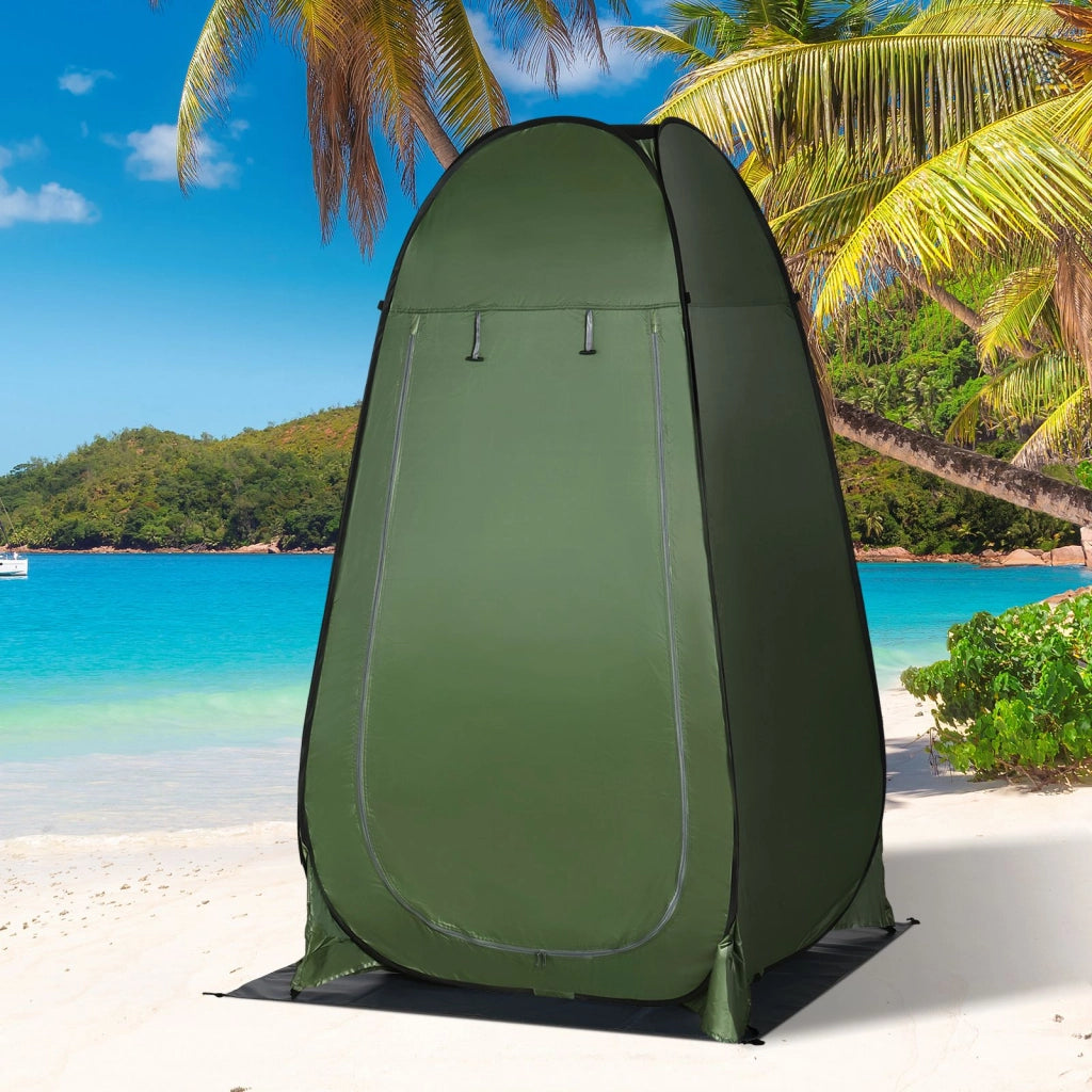 Cabina Doccia Portatile ¨C Minimal ¨C Verde Oliva 126x124x189 cm
