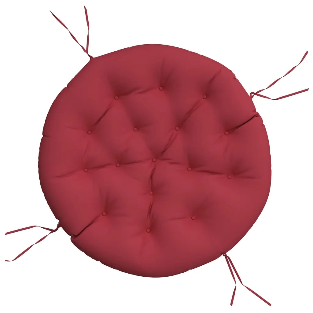 Cuscino Rotondo Rosso Vino ? 100x11 cm in Tessuto Oxford