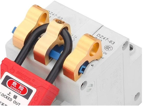 Set di Blocco e Sblocco - Soluzione di Sicurezza - In Acciaio Inossidabile - Chiavi Loto Durature - Protezione contro Incidenti Elettrici - Adatto