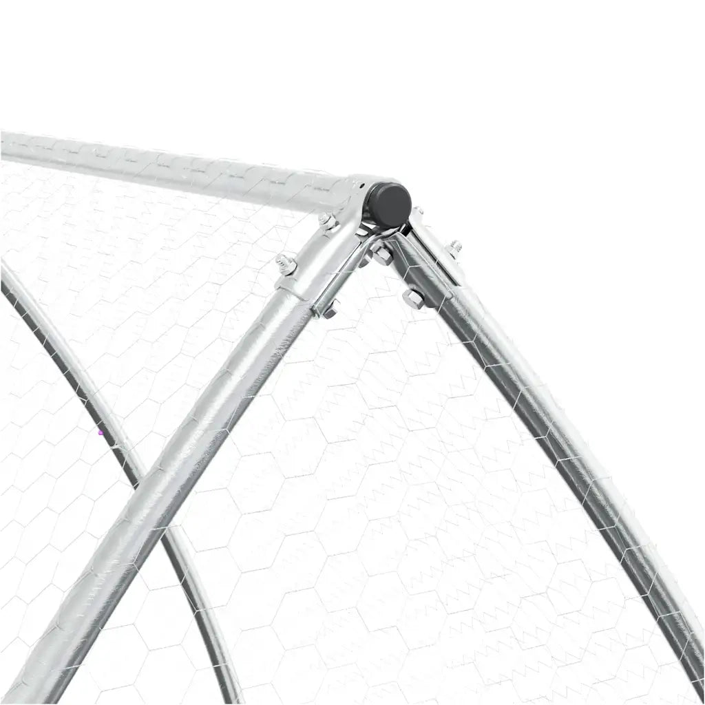 Gabbia per Polli Argento 100x105x120 cm in Acciaio Zincato CFW5277798