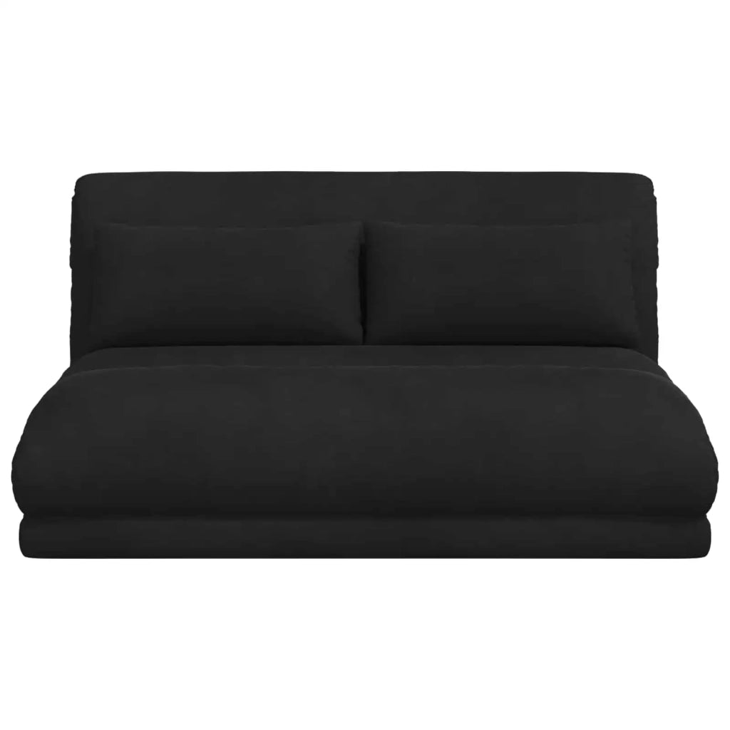 Sedia da Pavimento Nero 110 x 82 x 55 cm Velluto 42028215