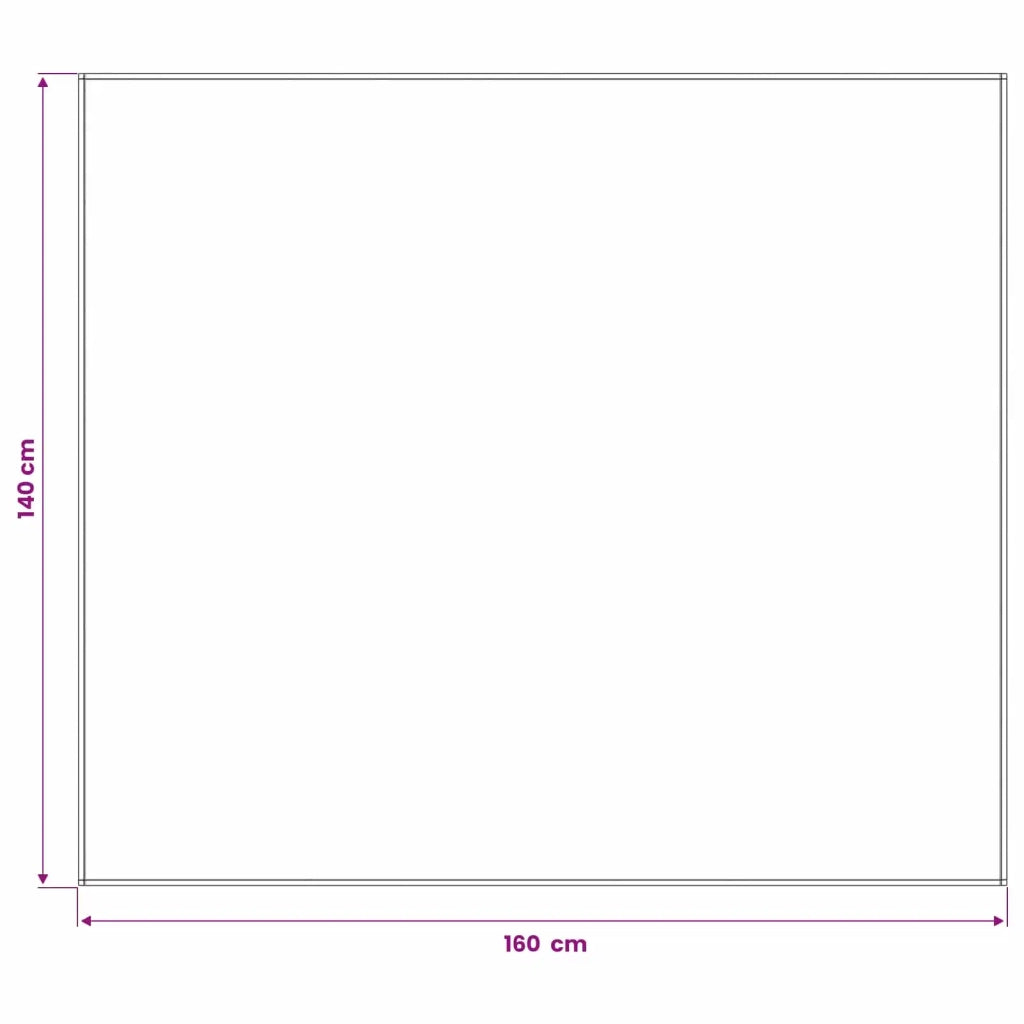 Tovaglia da Tavolo Rettangolare Bianco 140 x 160 cm Poliestere 42039860