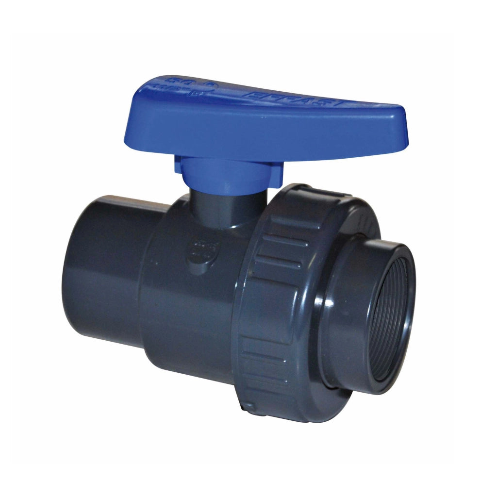 VALVOLA A SFERA MONOGHIERA IN PVC CON FILETTO FF- 21/2- IRRIT- pezzi 1