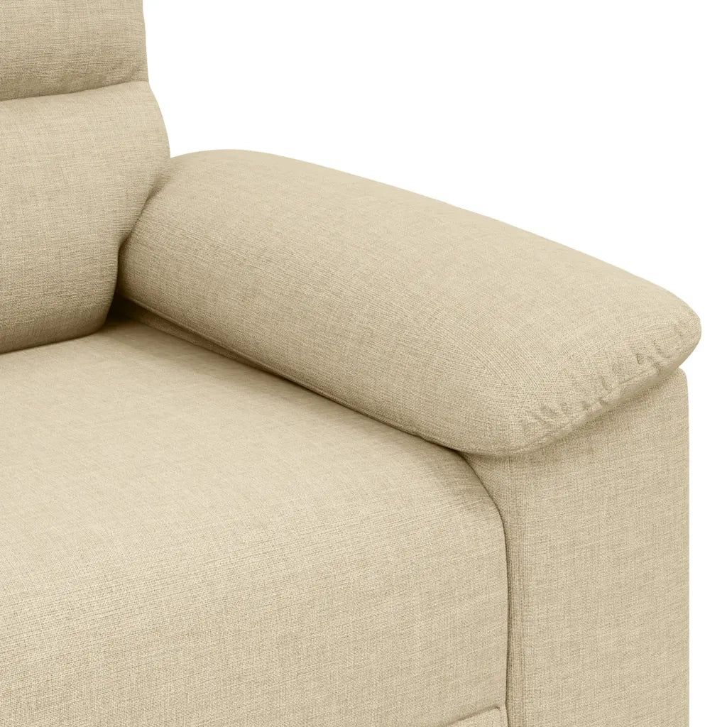 Divano a 2 Posti-Sofa 2 Posti Crema 140 cm in Tessuto 143891
