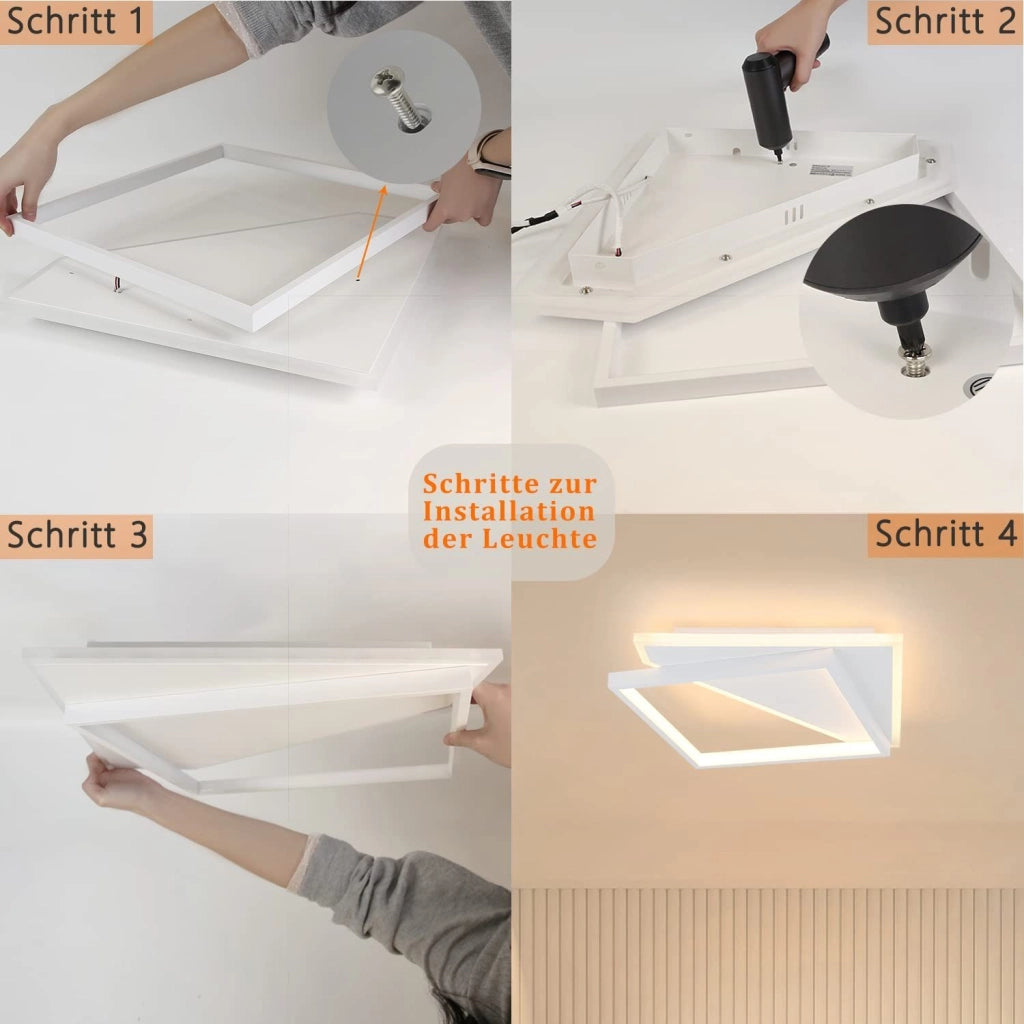 ZMH Lampada da soffitto a LED con telecomando e cambio colore