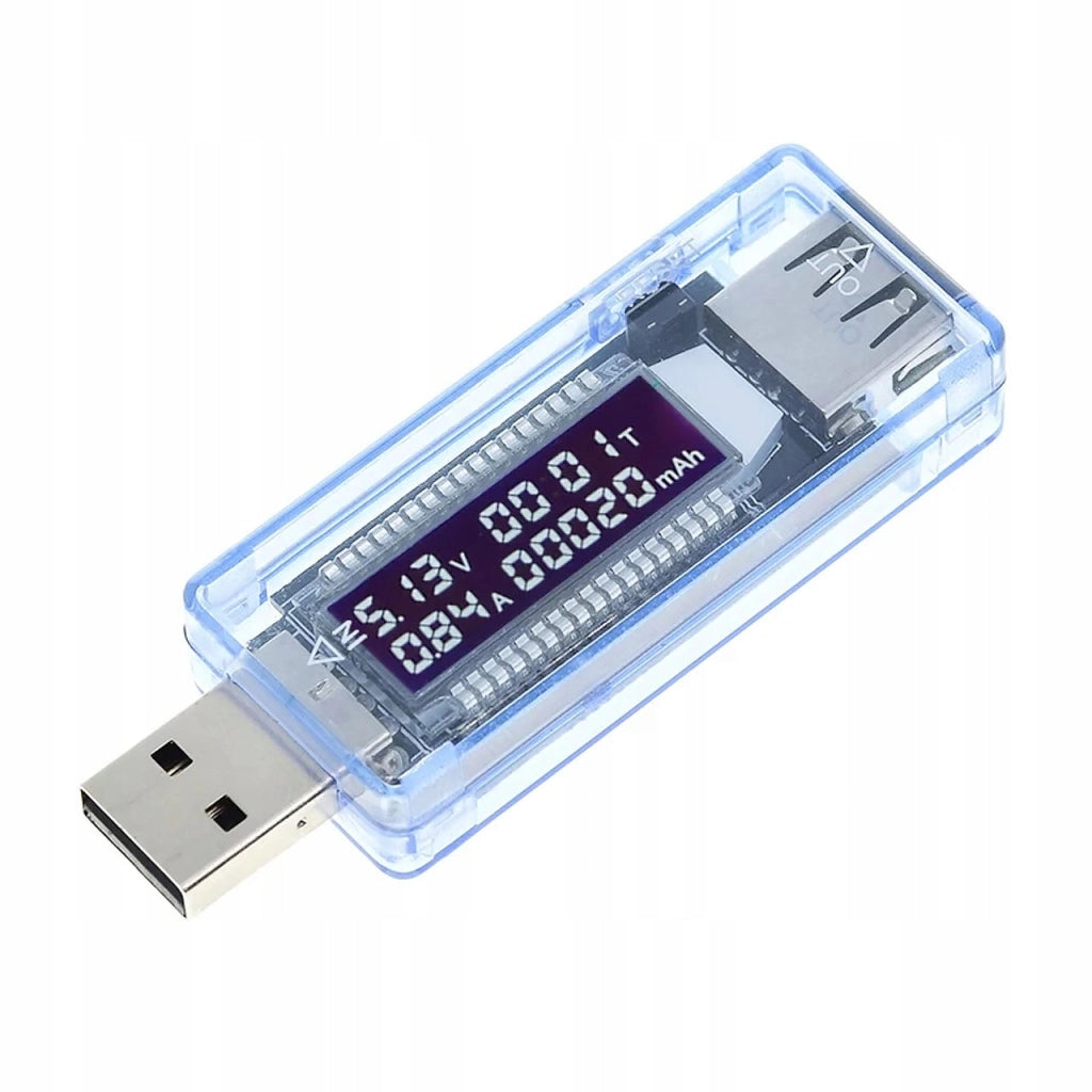 Tester USB Voltamperometro KEWEISI KWS-V20 – Alta Precisione, Display LCD | Misura 4V-20V, 0A-3A