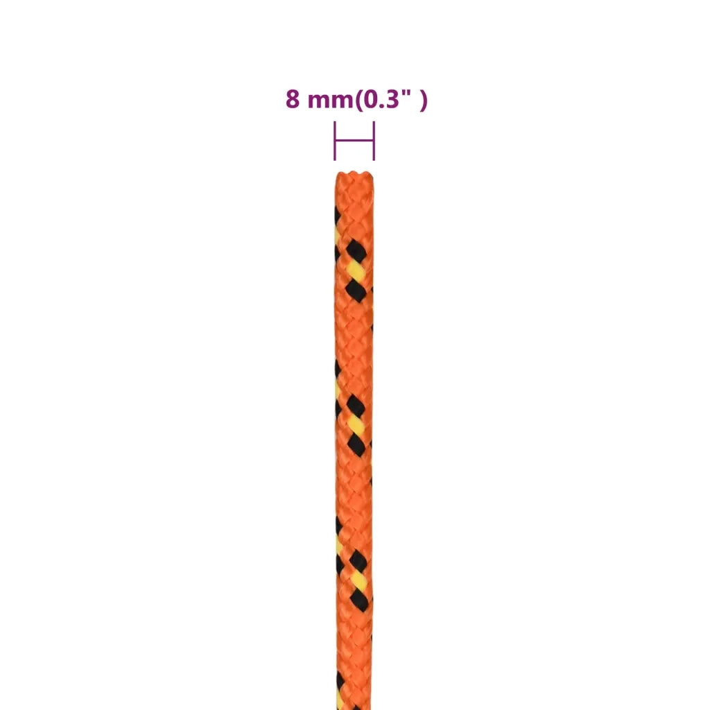 Corda per barca Arancione 8 mm 25 m in Polipropilene 152660