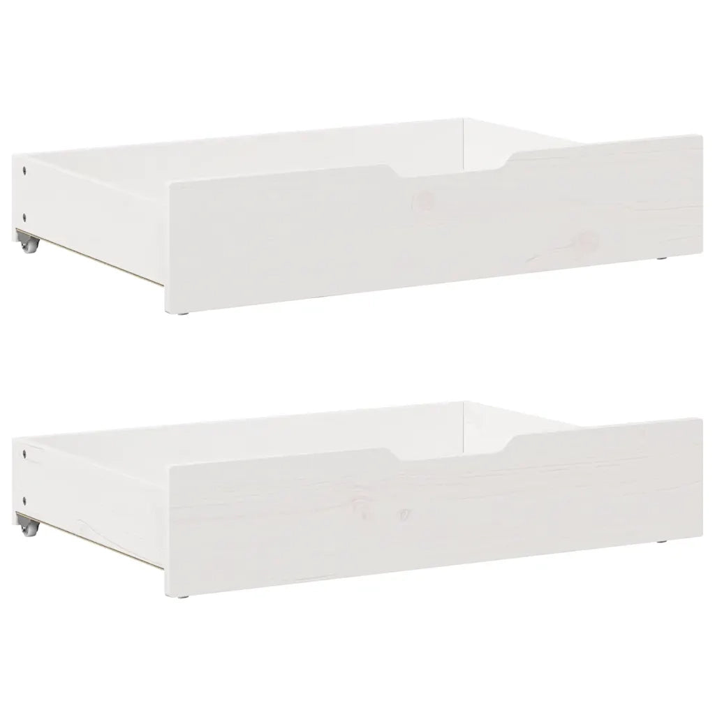 Letto senza Materasso-Struttura Letto Bianco 120x190 cm Legno Massello di Pino 336329