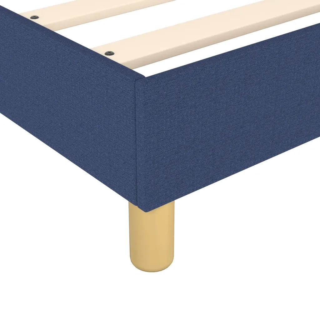 Struttura Letto a Rete a Molle Blu 140x200 cm in Tessuto 3120620