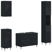 Set di Mobili da Bagno da 4 Pezzi HAARLEM Nero 3417937