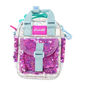 girabrilla puffer shoulder bag pink