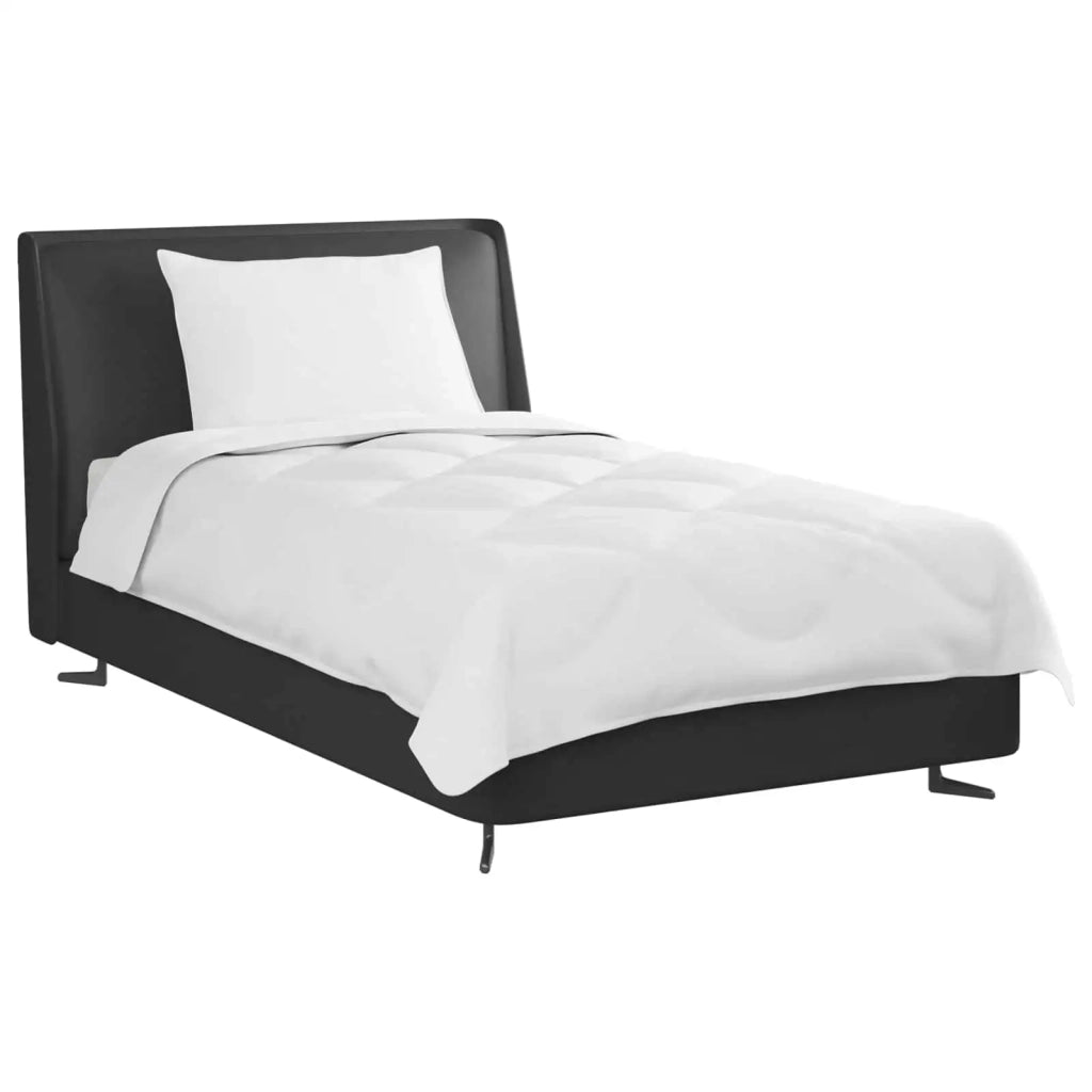 Duvet per Tutte le Stagioni con cuscino 2 pcs Bianco Microfibra 3376555