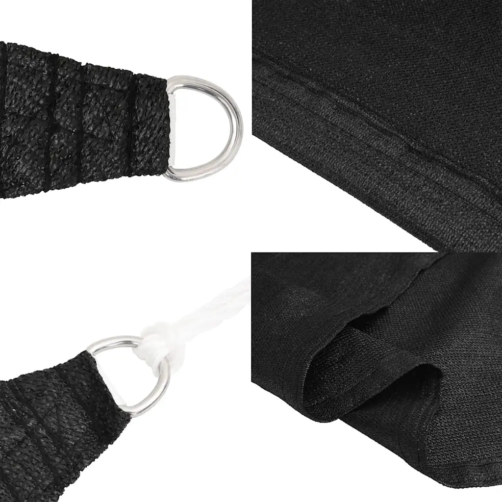 Vela Parasole 160 g/m² Nera 4x6 m in HDPE 311739