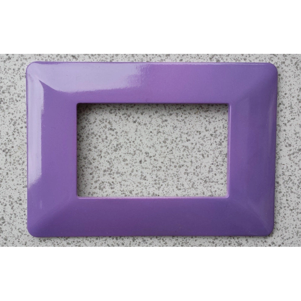 Trade Shop - Placchette Placche In Abs Per Serie Matix Bticino Compatibile 3 4 6 Moduli Color - Viola -6 Fori     -