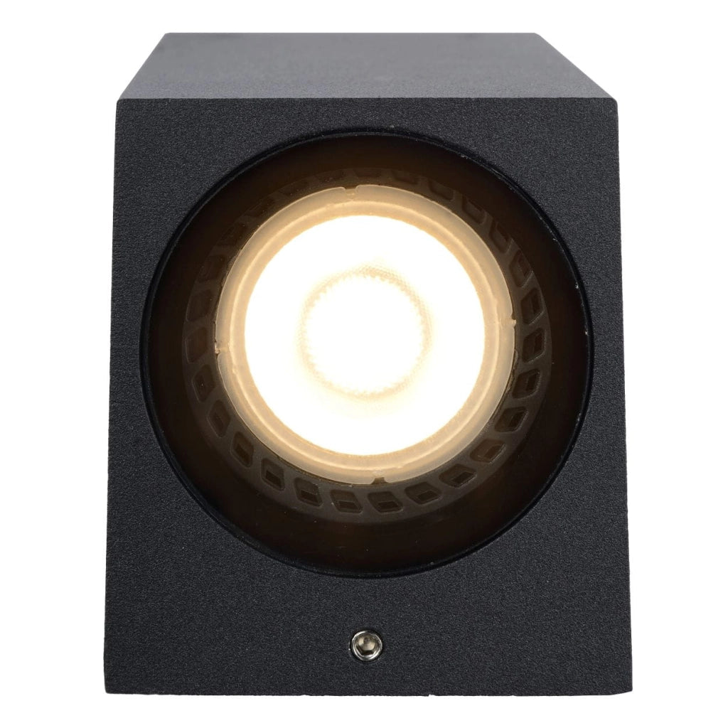 Applique esterno Lucide Zaro nero alluminio GU10 IP44