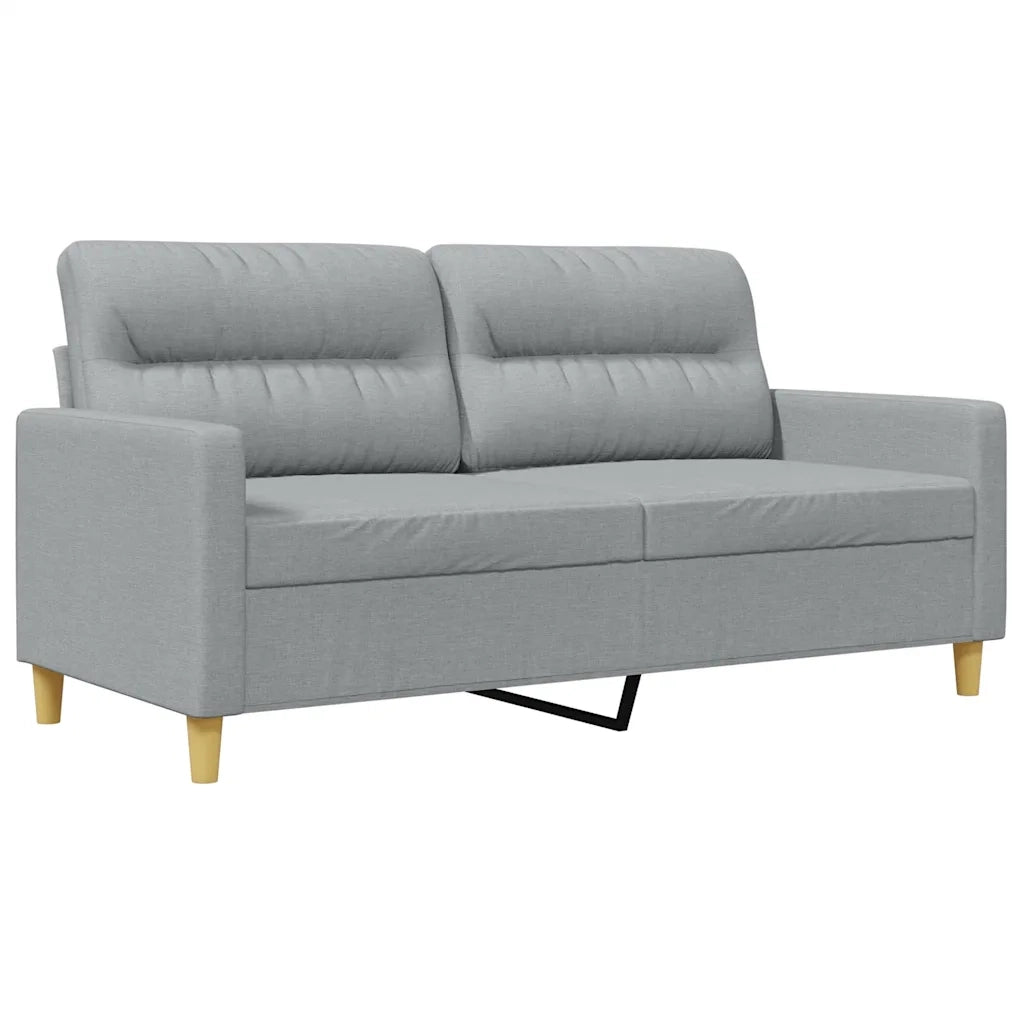 Divano a 2 Posti-Sofa 2 Posti Grigio Chiaro 140 cm in Tessuto 365664