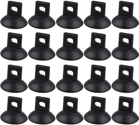 Termometro per Acquario - 20 pezzi Supporto Antiscivolo per Tubi Acquario - Accessori per Acquario - Adatto per Acque Dolci/Marine - Materiale in Gomma - Cuppelle di Suctione