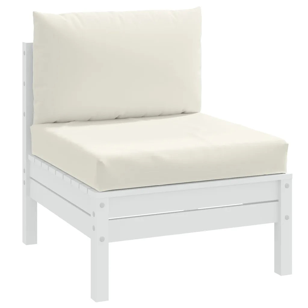 Cuscini per Pallet 2 pz | Cuscini per sedie Crema M¨¦lange in Tessuto