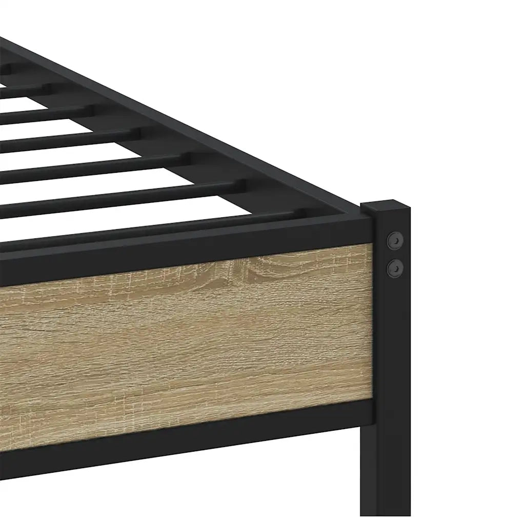 Giroletto senza Materasso-Struttura Letto Rovere Sonoma 120x190cm in Truciolato 820919