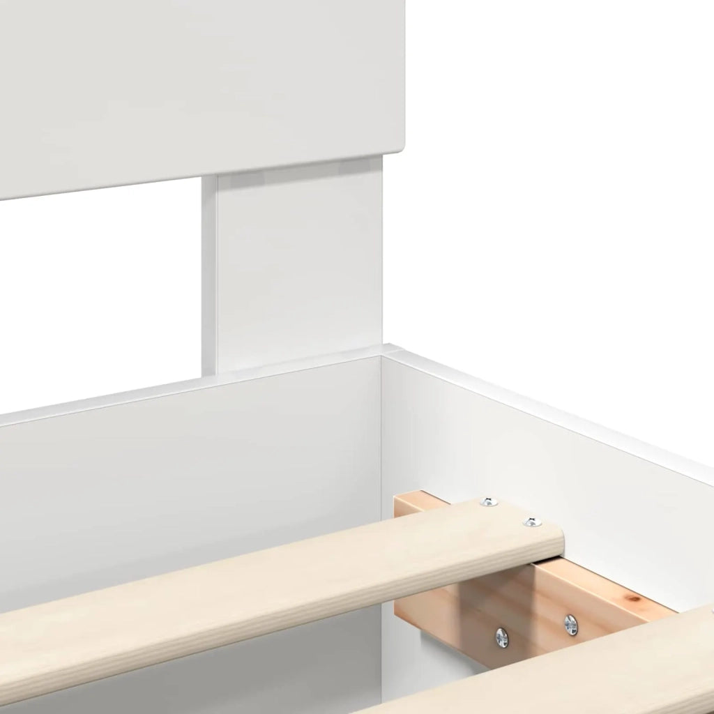 Struttura del letto Bianco 135 x 190 cm Legno multistrato 3408585