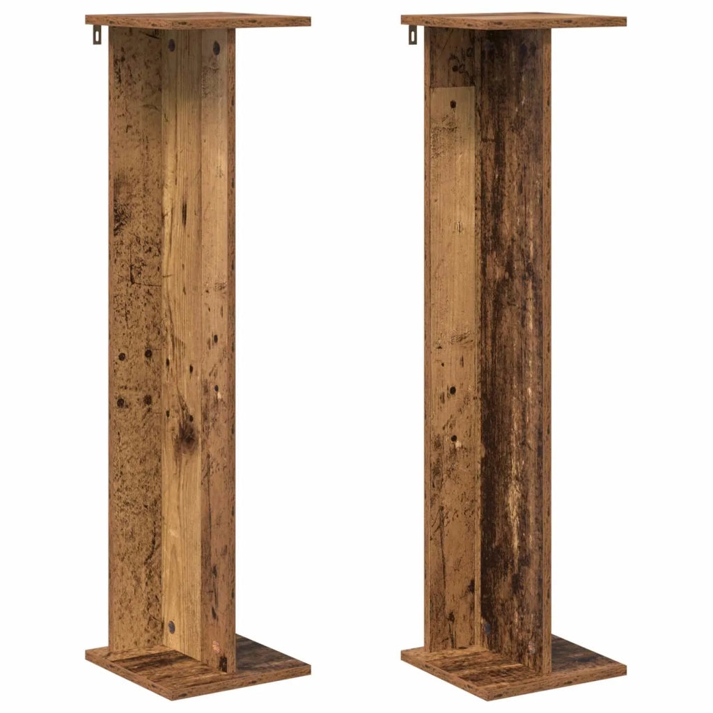 Supporto per piante | Sostegno per piante 2 pz Legno vecchio 25 x 25,5 x 100,5 cm