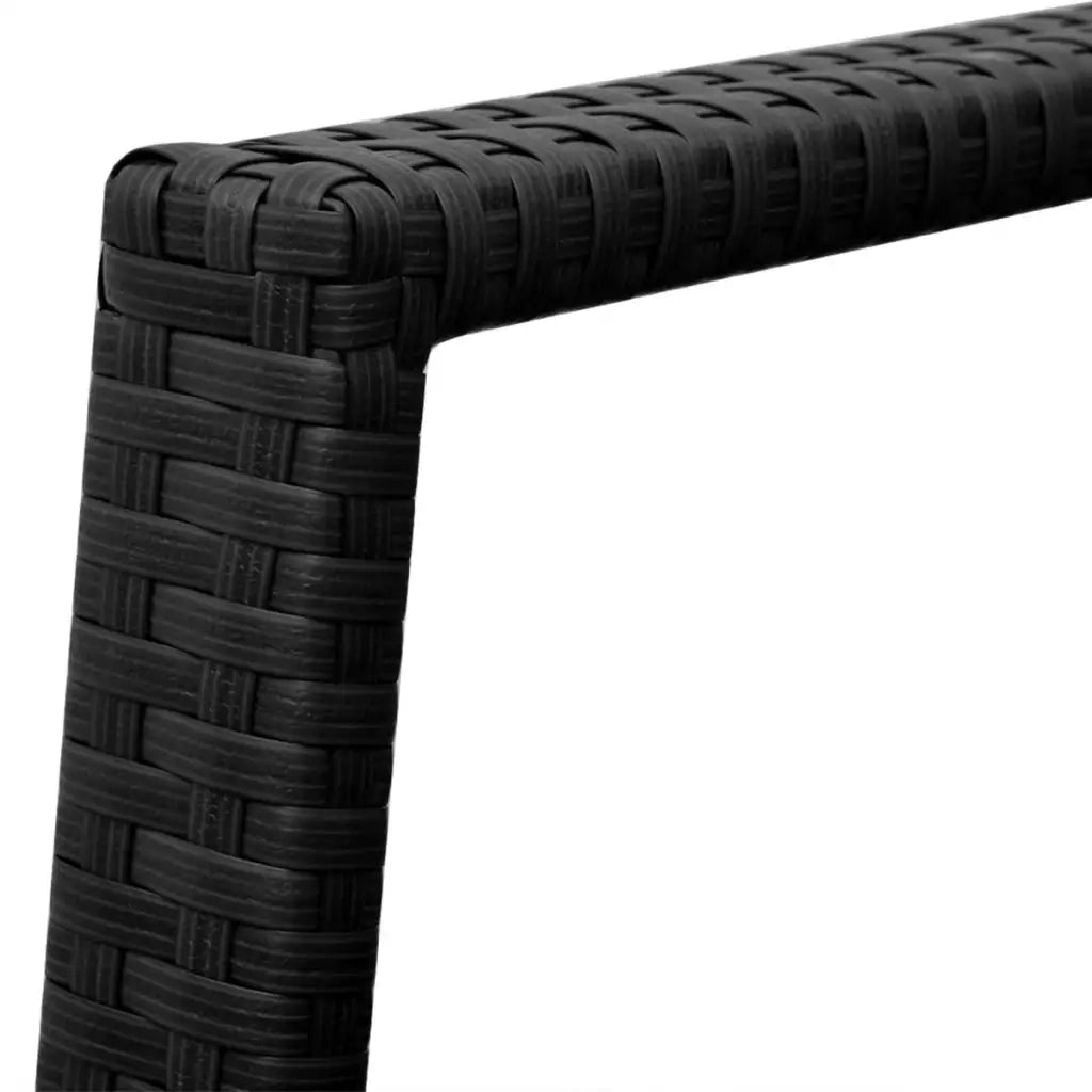 Set da Bistrot 3 pz in Polyrattan Nero 42862