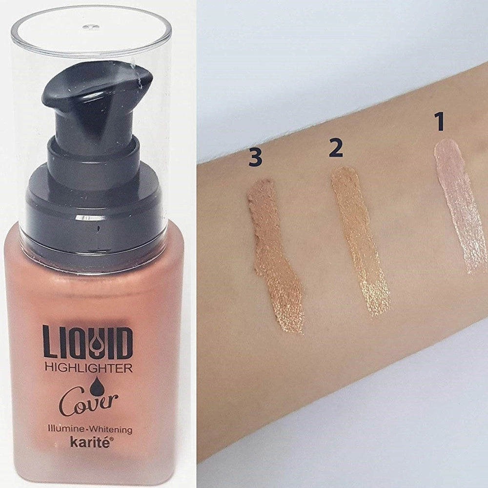 Trade Shop - Primer Illuminante Liquido Viso Rosa 01 Trucco Highlighter Cover Make Up 28ml -