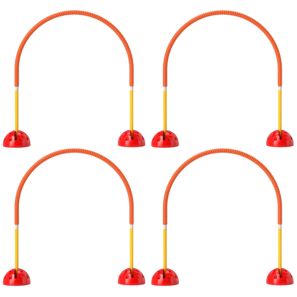 Kit Agilit¨¤ per Cani con 4 Porte ¨C Minimal ¨C Giallo e Arancione