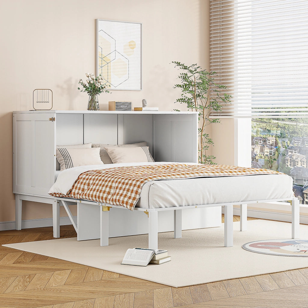 Letto con contenitore - Xylo - 140x200 - Bianco
