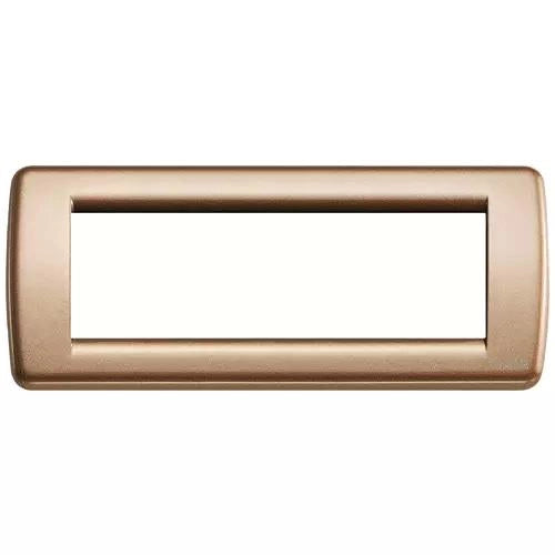 VIMAR IDEA - RONDO` PLACCA 6P METAL BRONZO