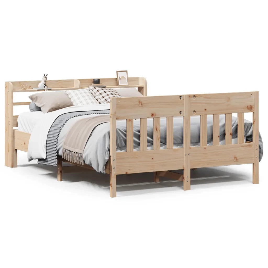 Letto senza Materasso 160x200 cm in Legno Massello di Pino 3306999