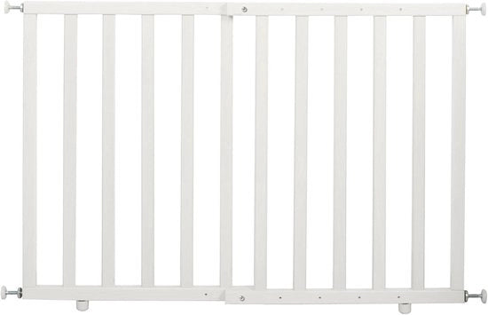 Barriera di sicurezza per porta e scala - sicurezza - 1 - bianco - legno - 62-105 cm