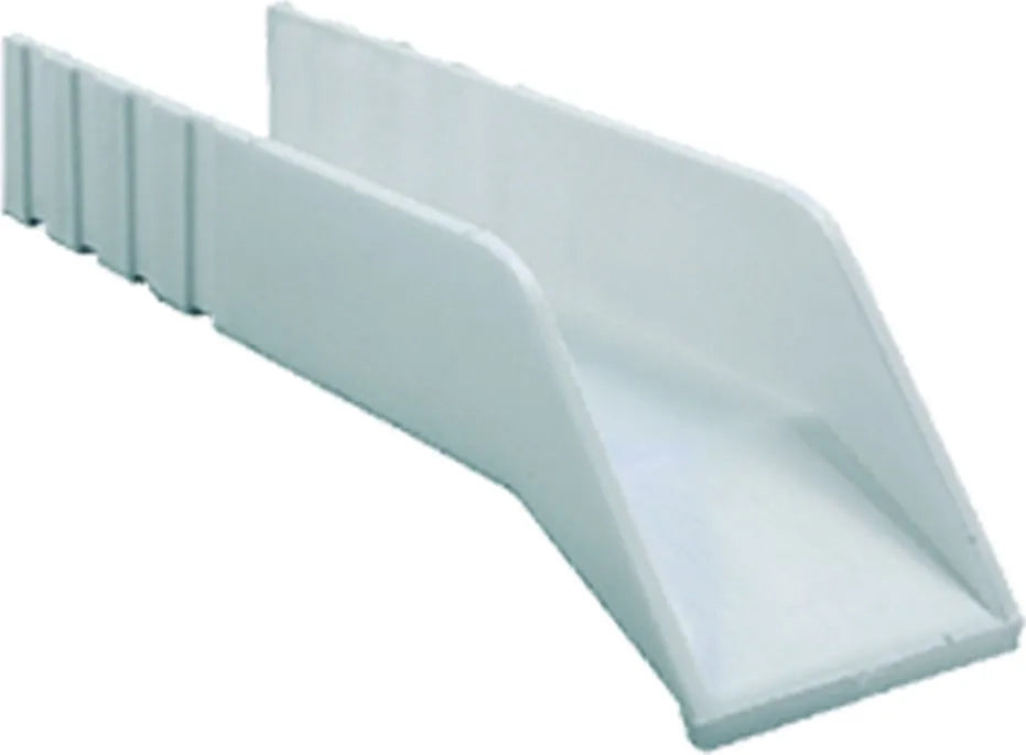 GOCCIOLATOIO PER TERRAZZI cm 6 x 23 bianco