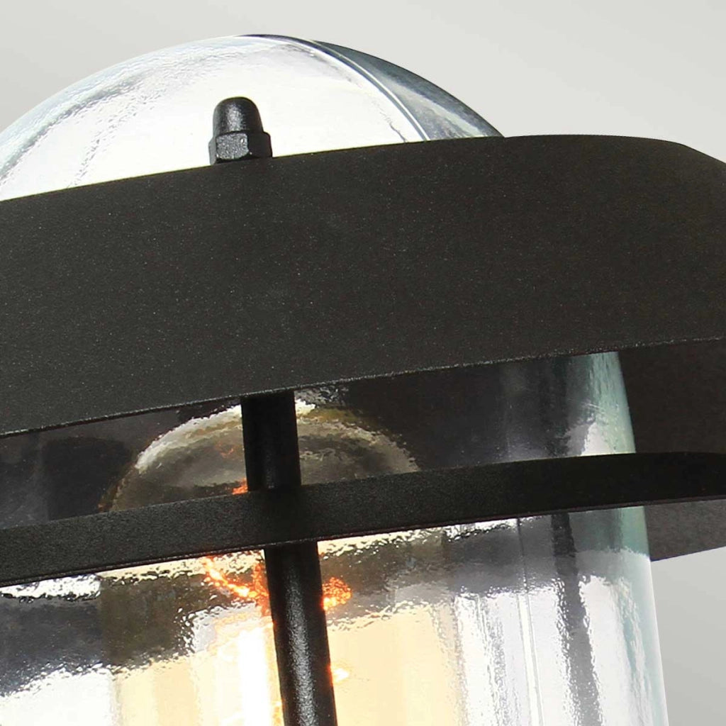 Applique esterna nera PIR E27 60W Helsingor Elstead
